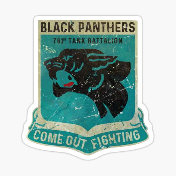 "761 Tank Battalion Vintage Emblem V02" Sticker for Sale by RoyalElite Redbubble