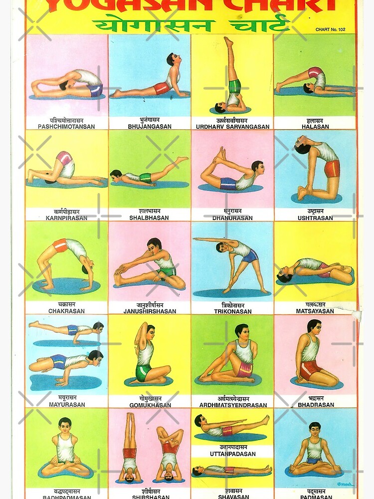 Yoga Asanas Drawing With Names Pdf