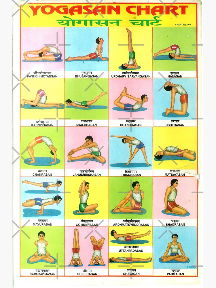 Poster People practicing yoga, poses for your design - PIXERS.US