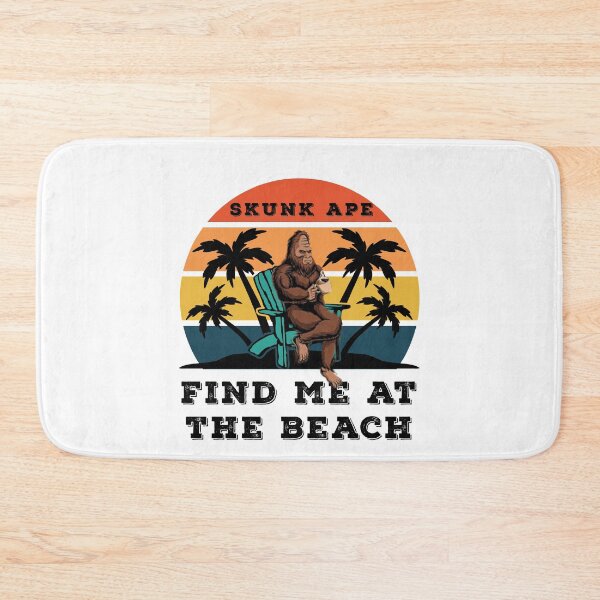 Item preview, Find Me At The Beach Skunk Ape Relaxing in a Chair White designed and sold by KeysTreasures.