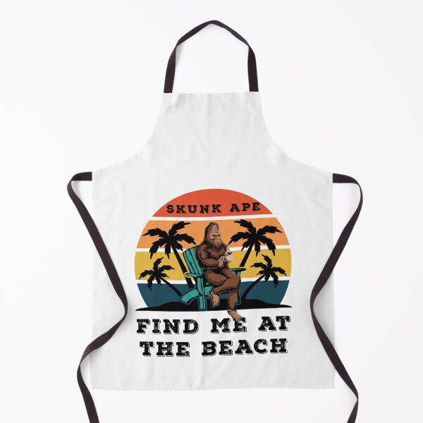 Item preview, Find Me At The Beach Skunk Ape Relaxing in a Chair White designed and sold by KeysTreasures.
