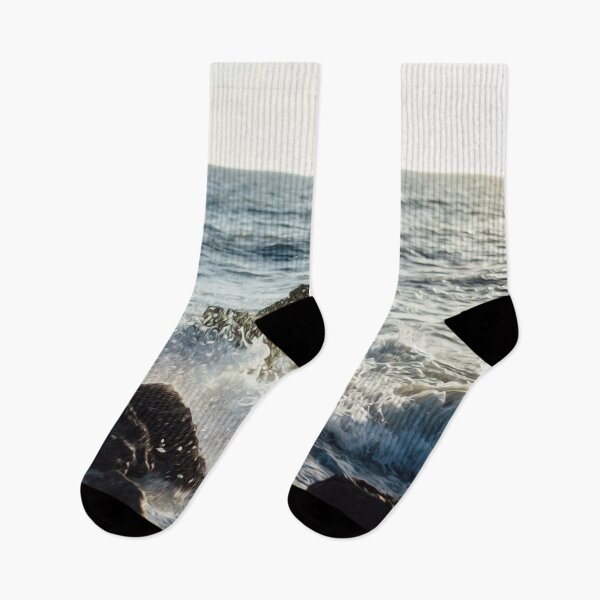 Item preview, Sea Ocean Water Waves Nature Rocks  designed and sold by DanielCarvalho2.