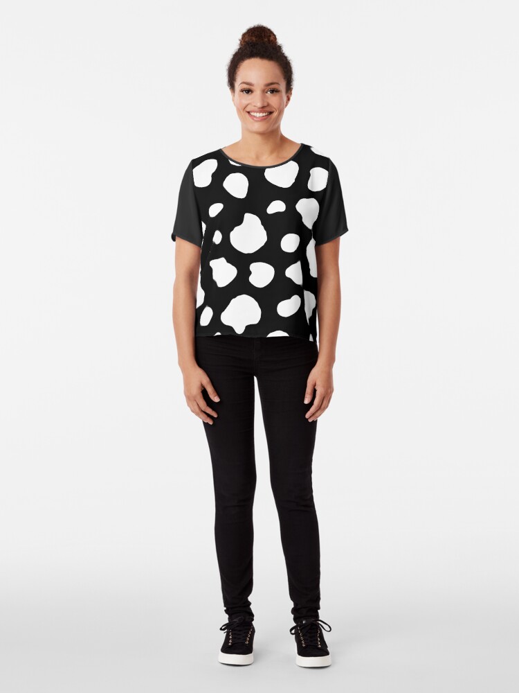 Alternate view of White Blotches Chiffon Top