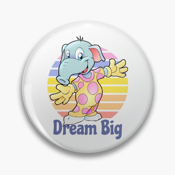 Item preview, Cute happy cartoon elephant in pajamas  in pastels / Dream big designed and sold by portrait4you.