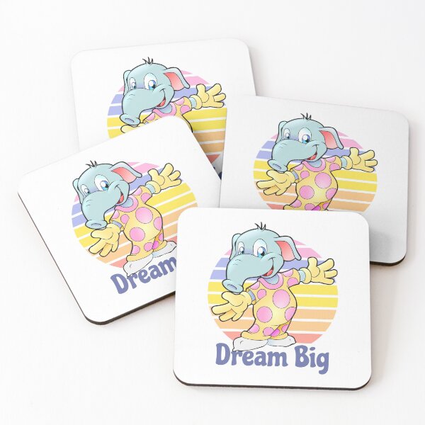 Item preview, Cute happy cartoon elephant in pajamas  in pastels / Dream big designed and sold by portrait4you.