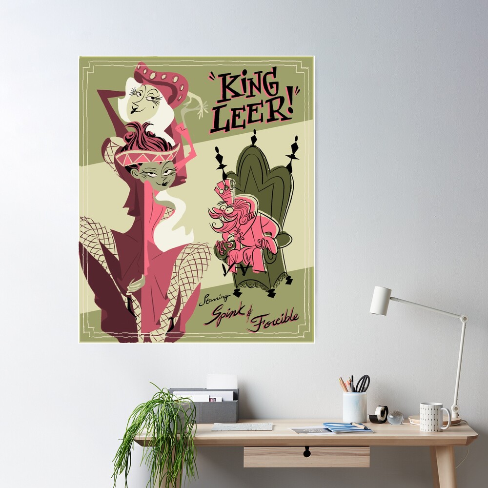 Miss Spink and Miss Forcible King Leer Poster for Sale by MarceIine