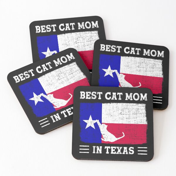 Item preview, Best Cat Mom In Texas Distressed designed and sold by curledup-cat.