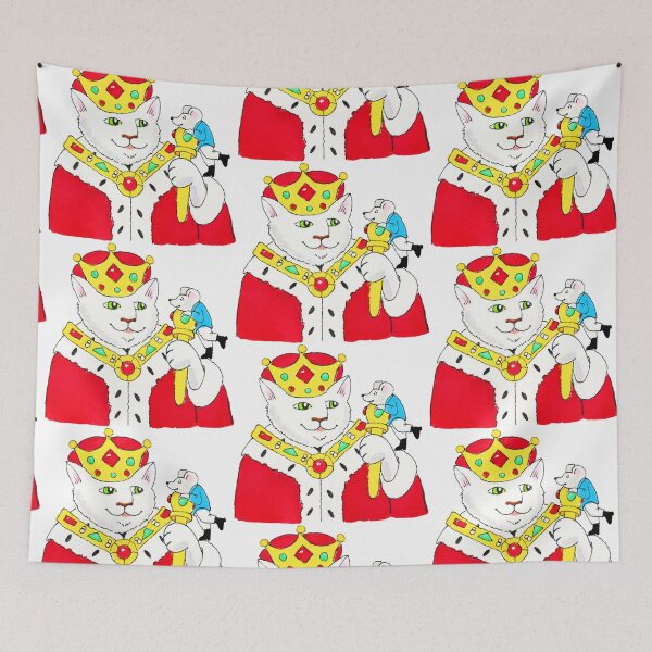 Item preview, "King Leo and Palace Mouse on Scepter" designed and sold by gigiamal.