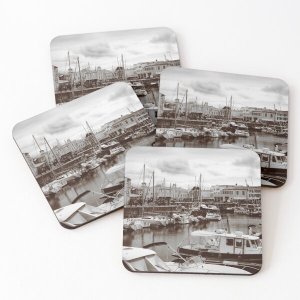 Item preview, Sepia View on the harbor of Saint-Martin-de-Ré designed and sold by FotoMahieu.
