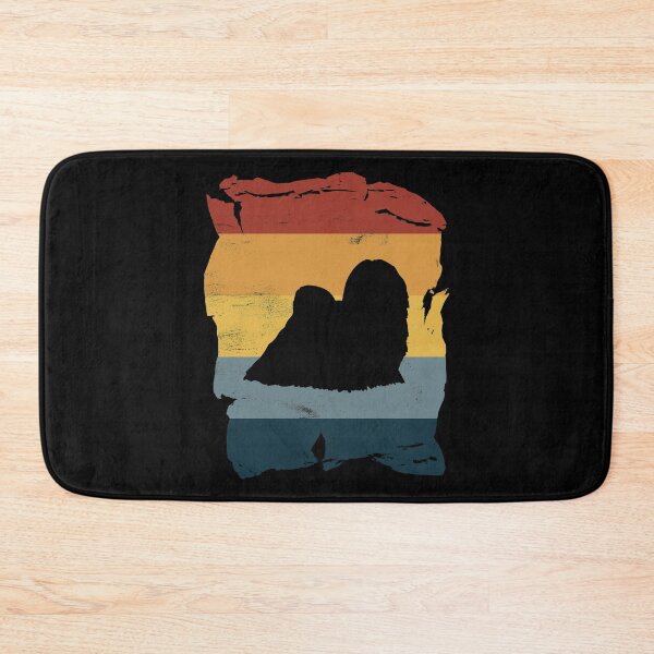 Aperçu de l'œuvre Maltese Distressed Vintage Retro Silhouette créée et vendue par DoggyStyles.