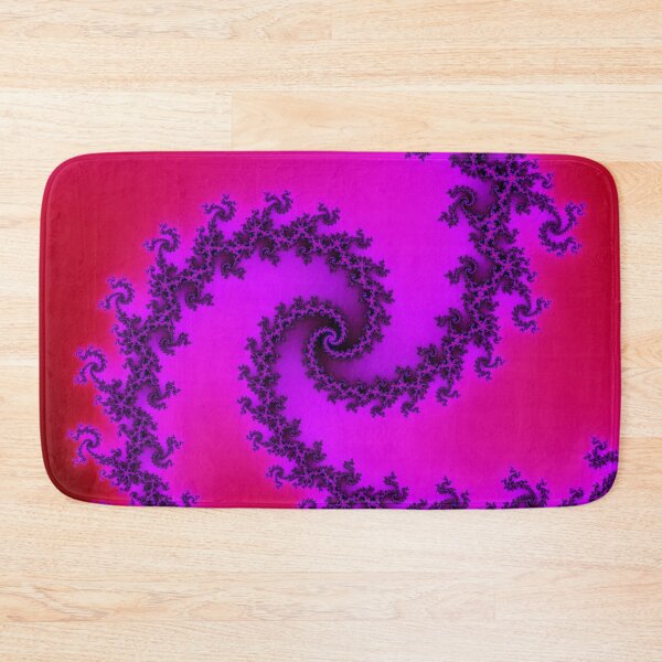 Item preview, Blue Spiral Mandelbrot Fractal with Red Background pattern designed and sold by magnetite360.