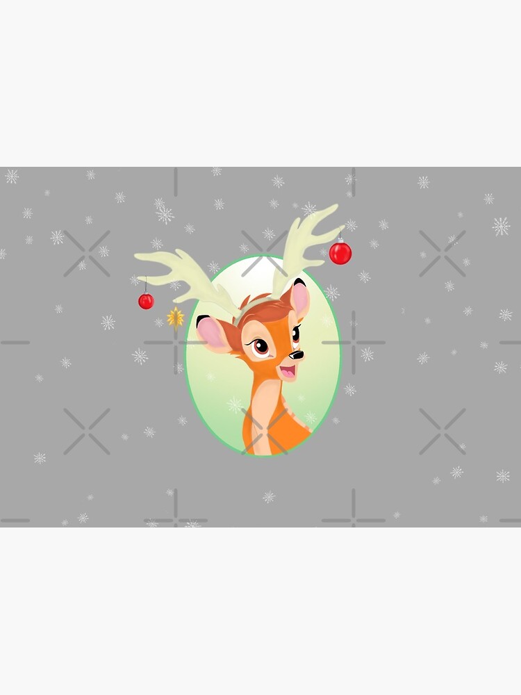 Débardeur Noël Bambi Avec Message De Voeux - Produit Officiel Disney, Léger Et Coupe Classique