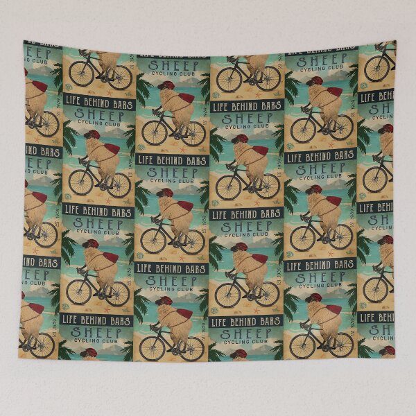 Item preview, Cycling Club Sheep life behind bar designed and sold by Douglafa.