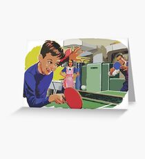 Ping Pong Championship Greeting Card