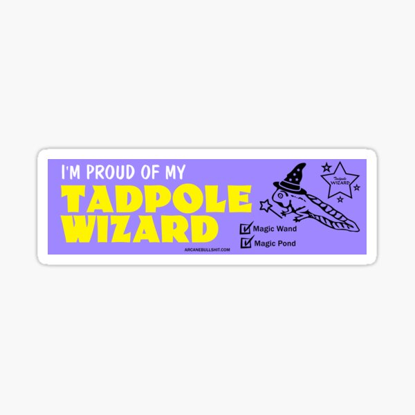 Tadpole Wizard Sticker
