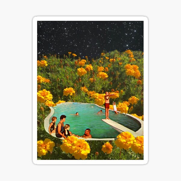 Item preview, Pool and flowers designed and sold by Maisie Kane.