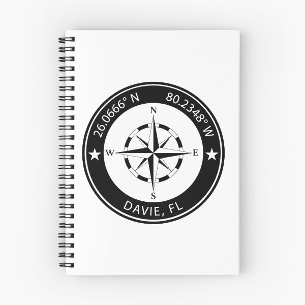 Item preview, Davie, Florida Geographical Coordinates designed and sold by TeeOhGraphics.