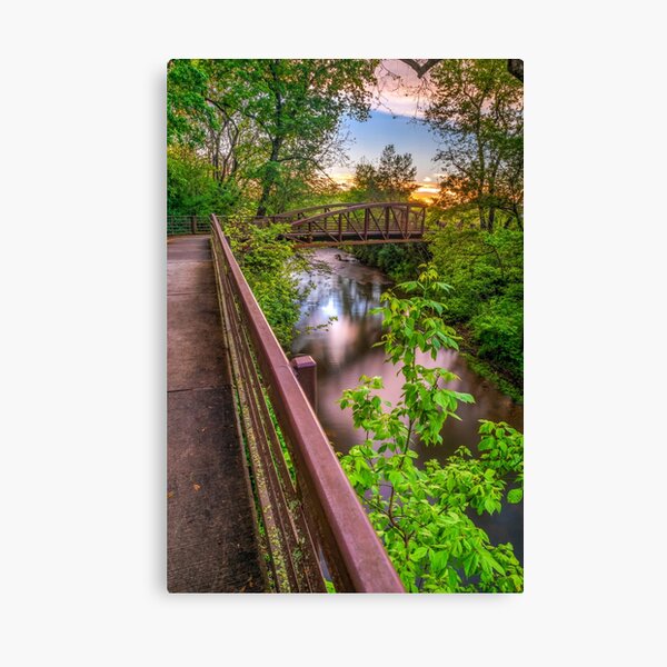Item preview, Bridge Over Clear Creek Along The Arkansas Razorback Regional Greenway designed and sold by Gregory Ballos.