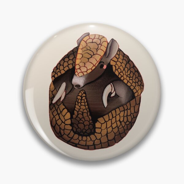 Item preview, Armadillos - Cute Earth Tones Animal Illustration Pattern designed and sold by TheRainbowRoom.
