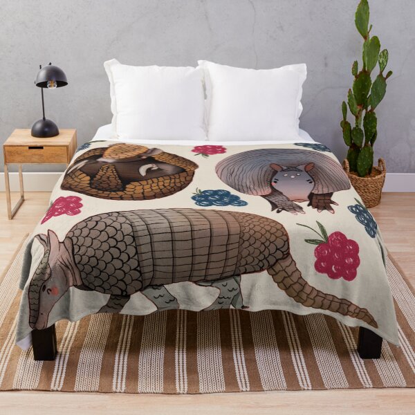 Item preview, Armadillos - Cute Earth Tones Animal Illustration Pattern designed and sold by TheRainbowRoom.