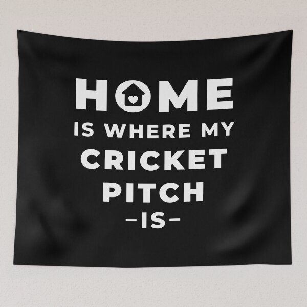 Item preview, Home is where my cricket pitch is designed and sold by TheGreenGoat.