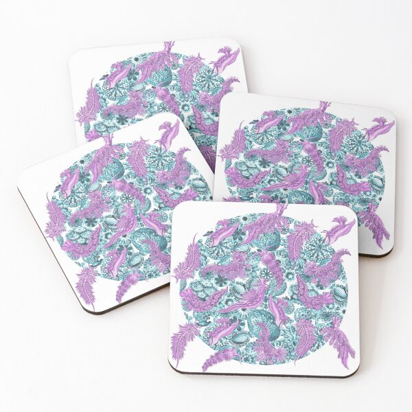 Artikelvorschau, Ernst Haeckel Pink Nudibranch über Cerulean Sea Squirts entworfen und verkauft von aimeewilson.
