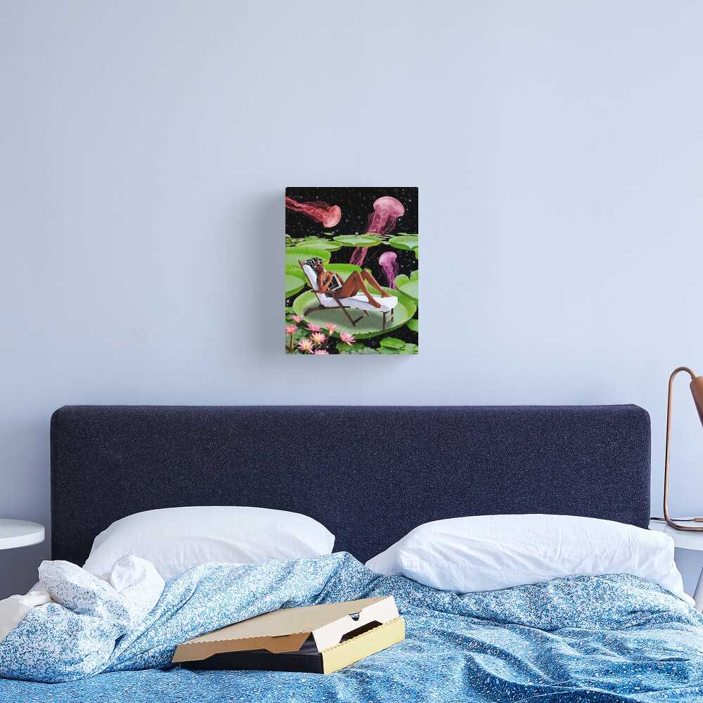 Lilli pad lounging Canvas Print