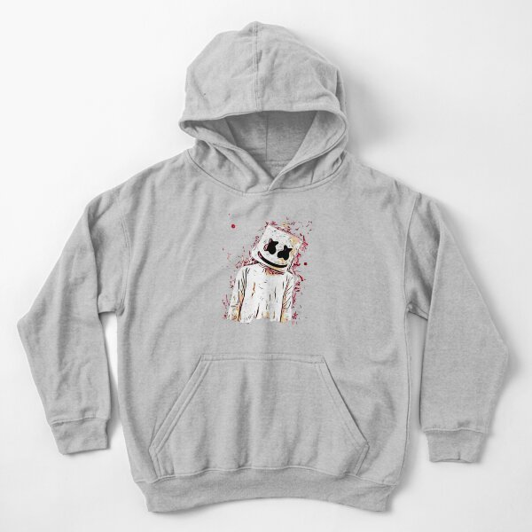 Neon marshmello charcoal version Kids Pullover Hoodie