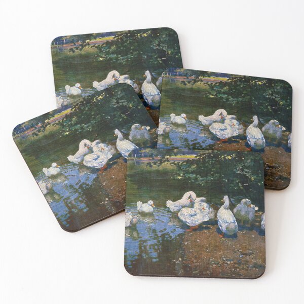 Item preview, Ducks by a Pond by F. Gras̈sel designed and sold by allhistory.