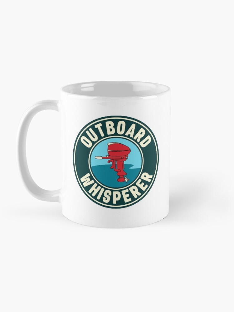 Vintage Evinrude Outboard Engine White Ceramic Mug by Retro Boater Vintage Evinrude Outboard Engine White Ceramic Mug by Retro Boater