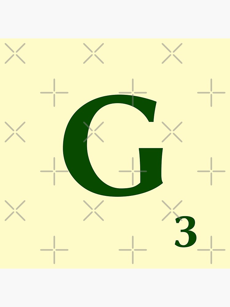 Imagen 5 de 5, Posavasos (lote de 4) con la obra Fitxa de Scrabble de la G de 3 punts, diseñada y vendida por fgrdisseny.