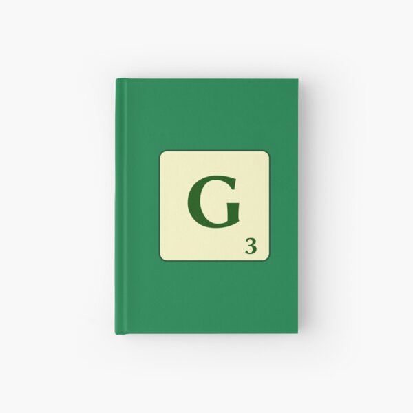 Fitxa de Scrabble de la G de 3 punts Cuaderno de tapa dura
