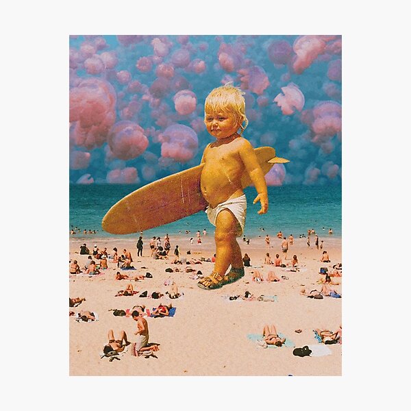Baby surfer Photographic Print