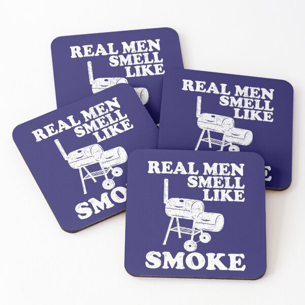 Item preview, Real Men Smell Like Smoke BBQ Grill designed and sold by Dan66.