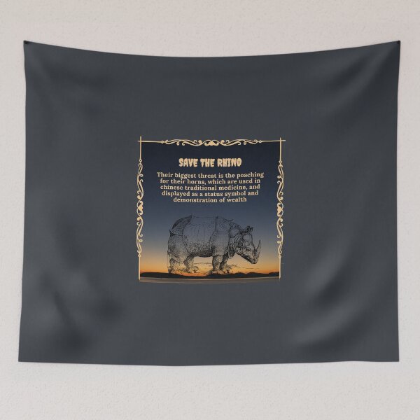 Item preview, Save the Rhino! designed and sold by DastaanArt.