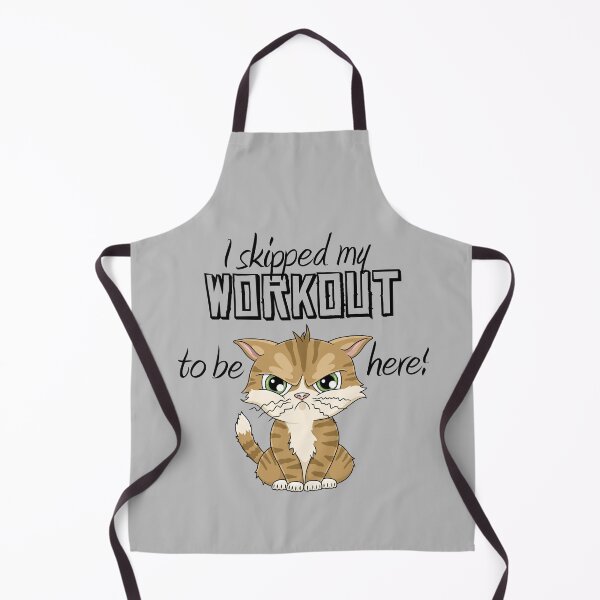 Item preview, Skipped my workout striped cat funny design designed and sold by ARTemyzz.