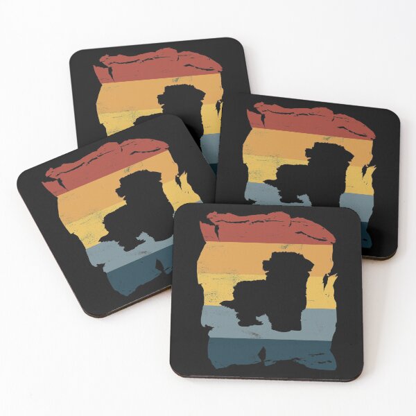 Item preview, Maltipoo Shih Tzu Distressed Vintage Retro Silhouette designed and sold by DoggyStyles.