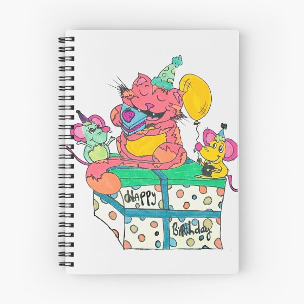 Item preview, Happy Birthday, Kitty Cat designed and sold by MyMagicBooks.