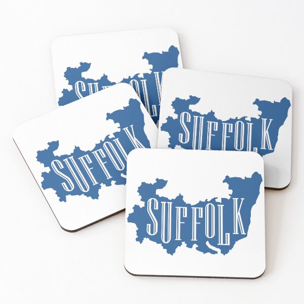 Item preview, Map of Suffolk County, England Counties designed and sold by sketchingarchi.