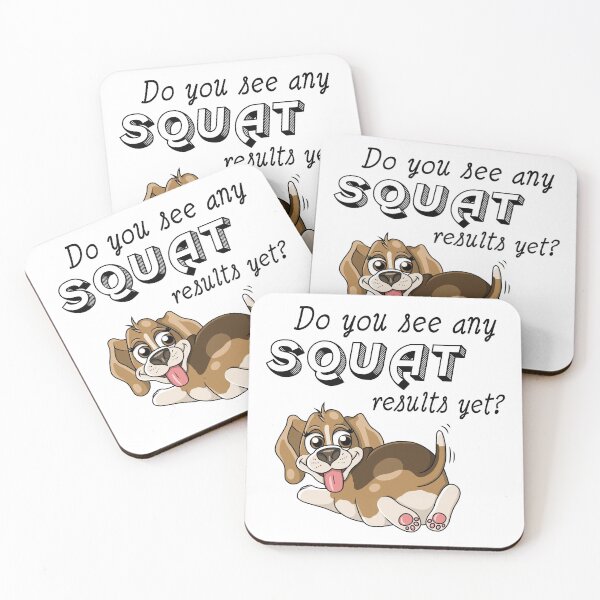 Item preview, Squat results beagle cute dog workout design designed and sold by ARTemyzz.