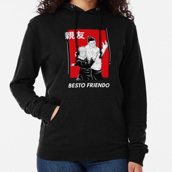 Besto Friendo - Pose d'Itadori et Todo | Jujutsu no Kaisen Sweat à capuche léger