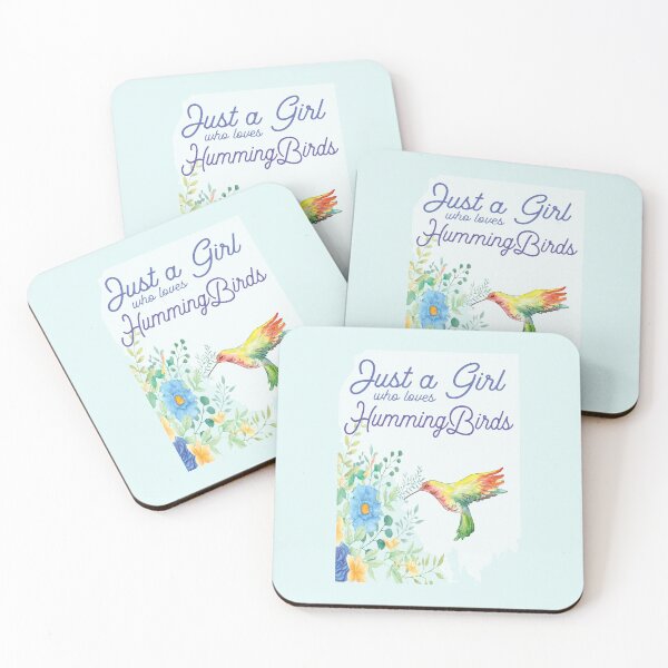 Item preview, Just a Girl who Loves Hummingbirds designed and sold by WilsonCreekArts.