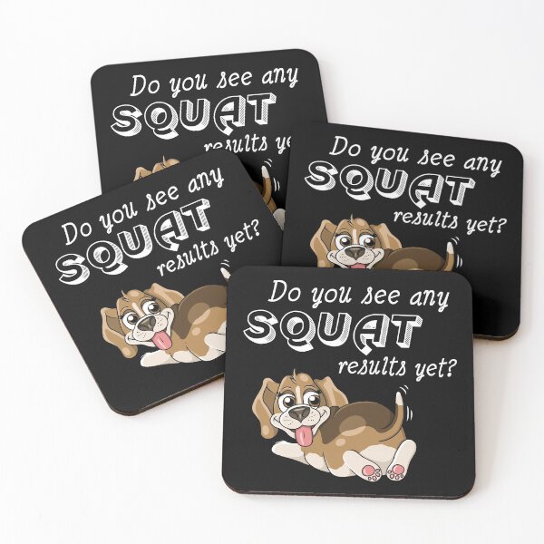 Item preview, Squat results little beagle fitness illustration designed and sold by ARTemyzz.