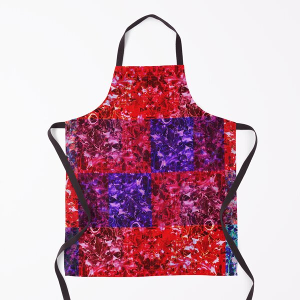 Item preview, Shades of blue and red patchwork pattern designed and sold by Frances Smith.