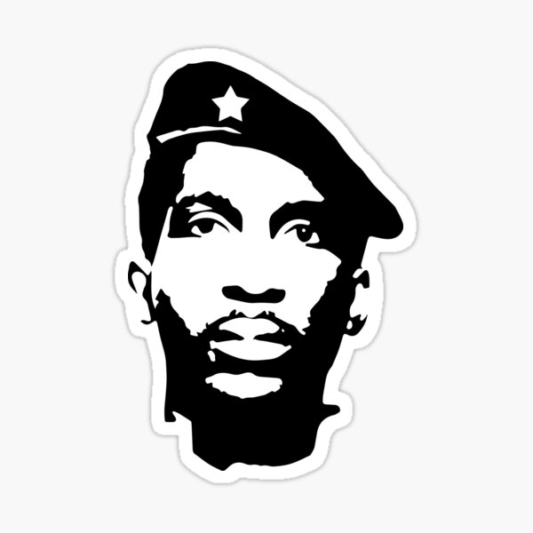 Vista previa del artículo con la obra «Thomas Sankara», diseñado y vendido por DesignMonster.