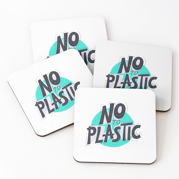 Item preview, no to plastic designed and sold by DareRabbit.