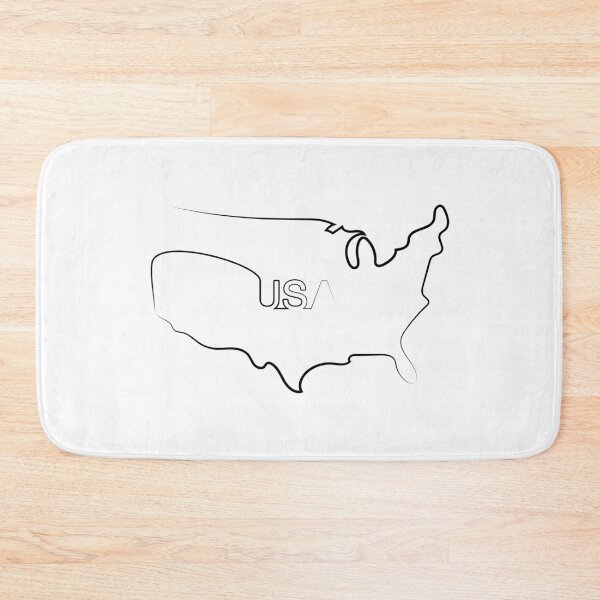 Item preview, USA Map | One Line Art | One Line Artist | Minimal Art | Map Of USA designed and sold by One-Line-Artist.