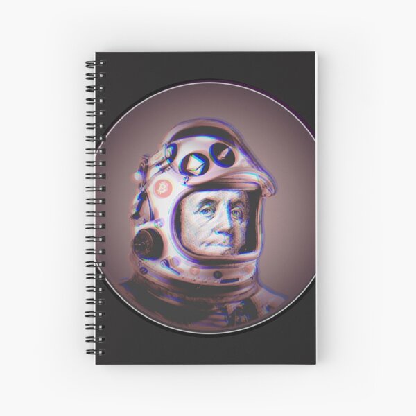 Item preview, Crypto Benjamin | Cyber Space Astronaut Miner | Vintage | Glitch designed and sold by spinolator.