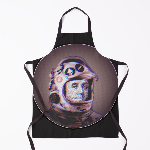Item preview, Crypto Benjamin | Cyber Space Astronaut Miner | Vintage | Glitch designed and sold by spinolator.