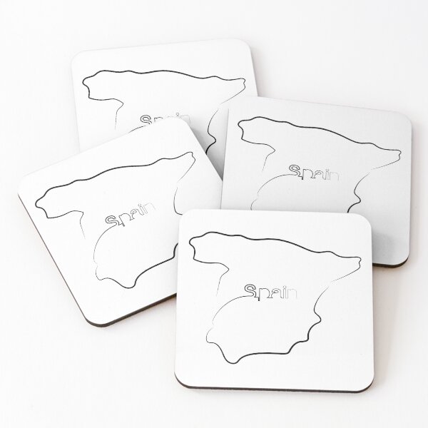 Item preview, Spain Map | One Line Art | One Line Artist | Minimal Art | Map Of Spain designed and sold by One-Line-Artist.